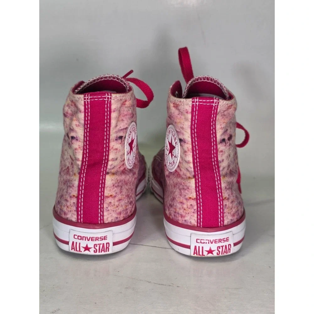 Converse Chuck Taylor All Star High Top Junior Sneakers Size 4.5 Pink Berry Shoe